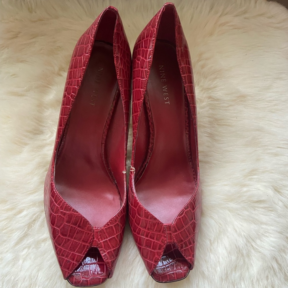 Red Snake Heels